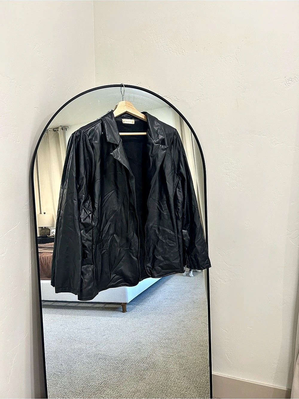 Altard state faux leather Black Jacket Like New